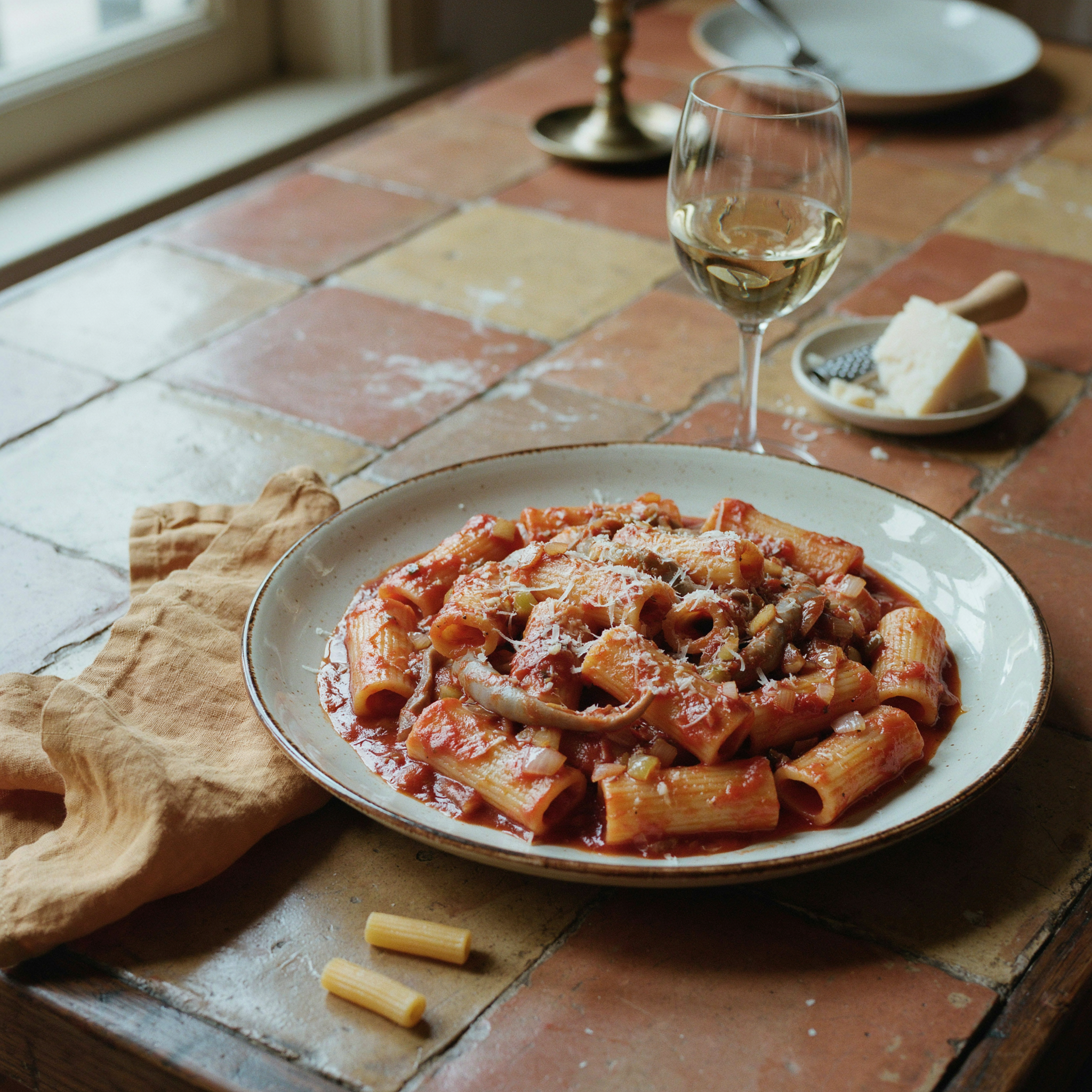 Rigatoni con la Pajata