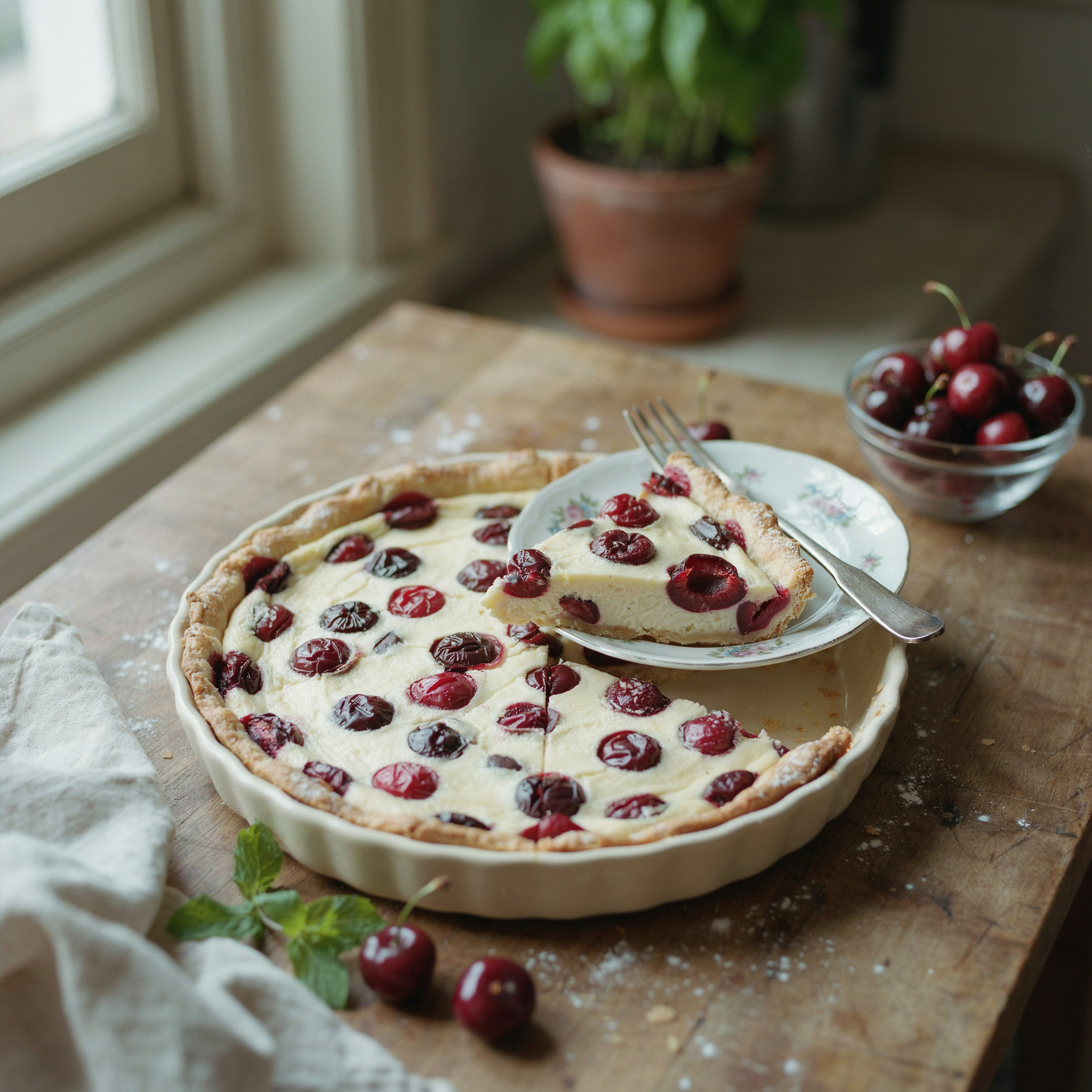 Crostata di Ricotta e Visciole